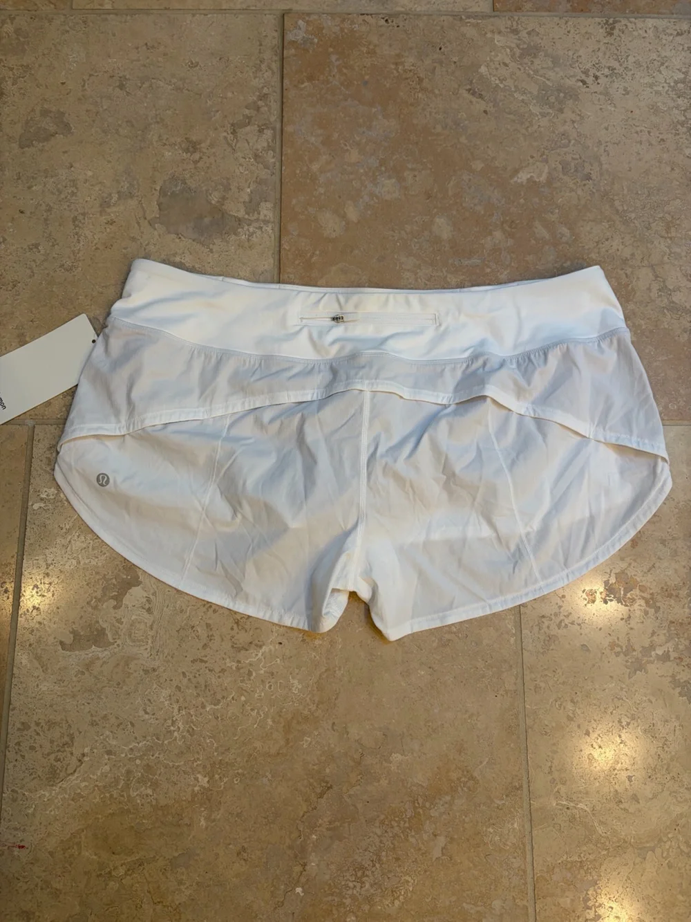 Lululemon Women's White Speed Up LR Short 2.5” Lined